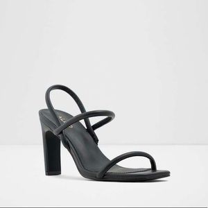 Aldo Black Heeled Sandal